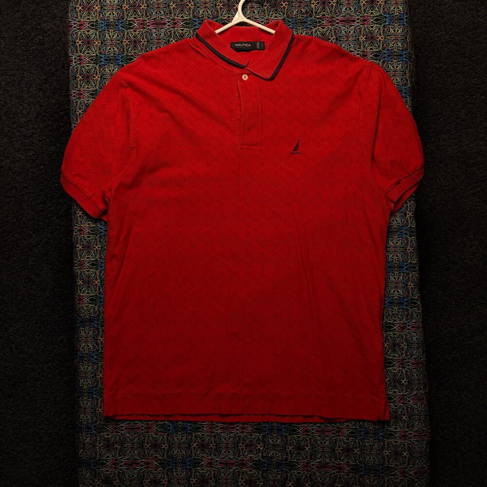 Nautica Red Polo L